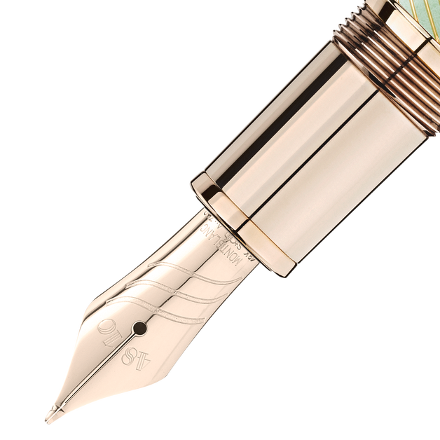 Meisterstück Calligraphy Solitaire Celadon Dégradé Fountain Pen Curved Nib - 3