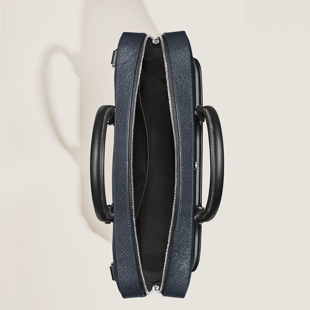 Medium Briefcase with Pocket in Sartorial Leather - 7