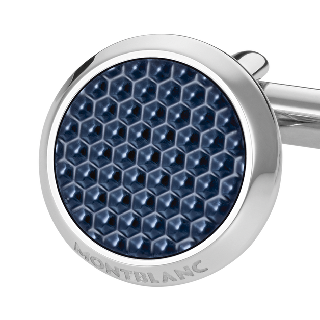 Meisterstück Cufflinks with Patterned Lacquer Inlay - 2