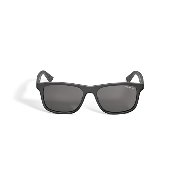 Rectangular Sunglasses with Black Acetate Frame - 1