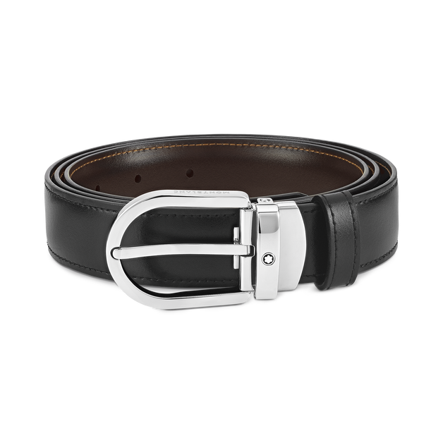 Horseshoe 30&nbsp;mm Reversible Belt in Leather - 1