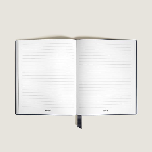 Notebook Small, Saffiano Leather, Blue - Lined Pages - 2