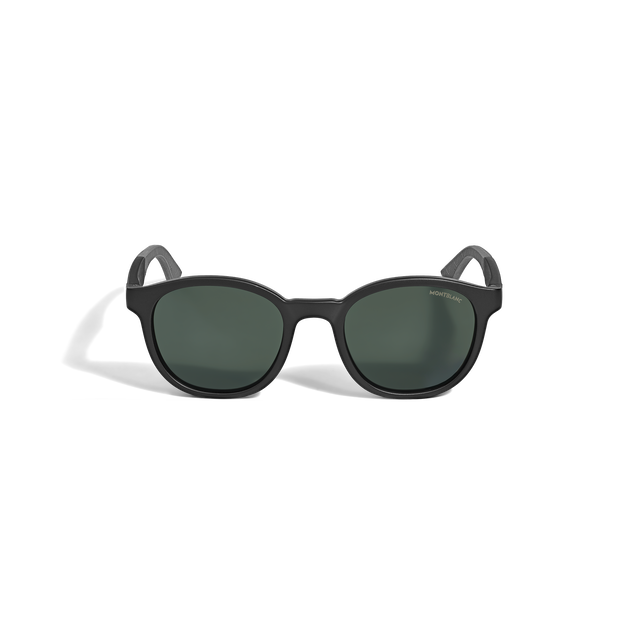 Round Sunglasses with Black Coloured Injected Frame - 1