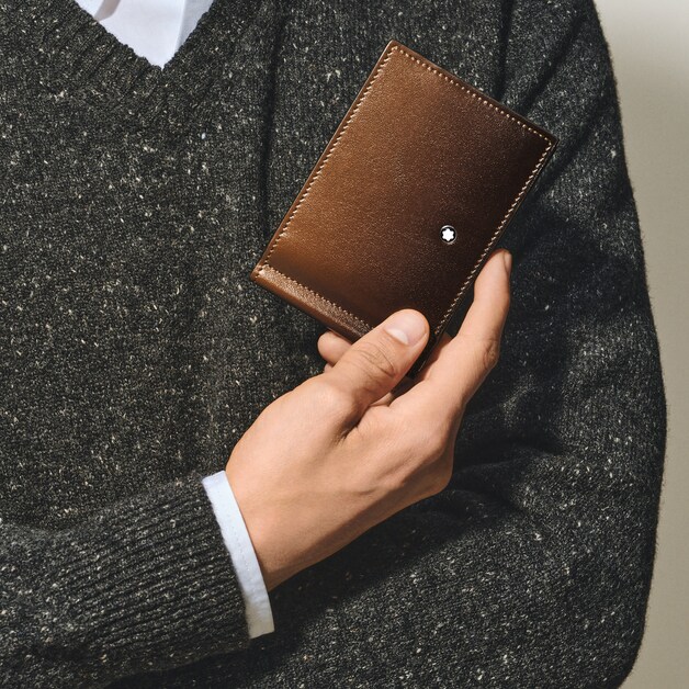 Wallet 6cc with Money Clip in Meisterstück Sfumato Leather - 2