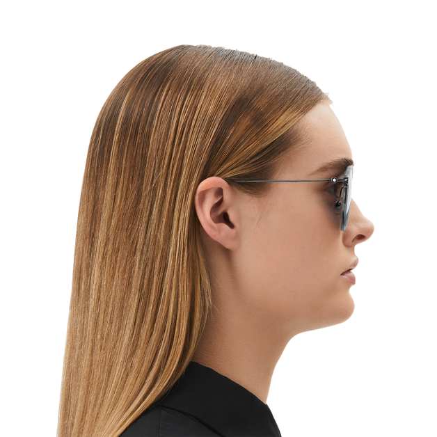 Round Sunglasses with Grey Coloured Injected Frame - 6