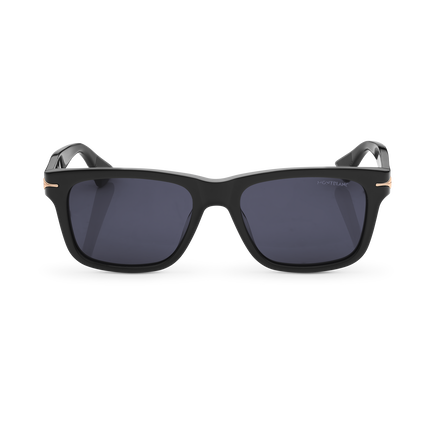 Rectangular Sunglasses with Black Coloured Acetate Frame