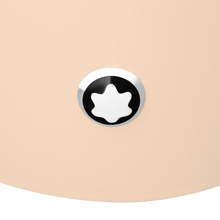 Round Pen Holder in Ivory Colored Lacquer Wood 