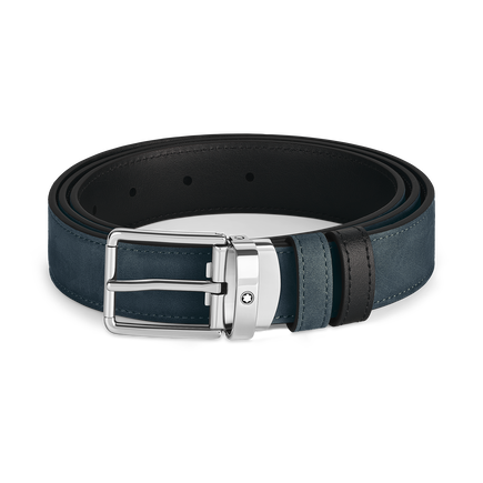 Everyday Buckle Velvet Blue/Black 30 mm Reversible Leather Belt