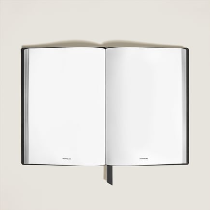 Medium Notebook in Sartorial Leather, Blank Pages