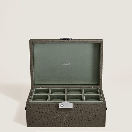 Watches Collector Box in Ostrich-Embossed Leather