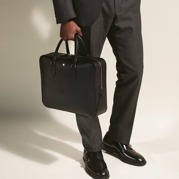 Medium Briefcase in Sartorial Leather - 9