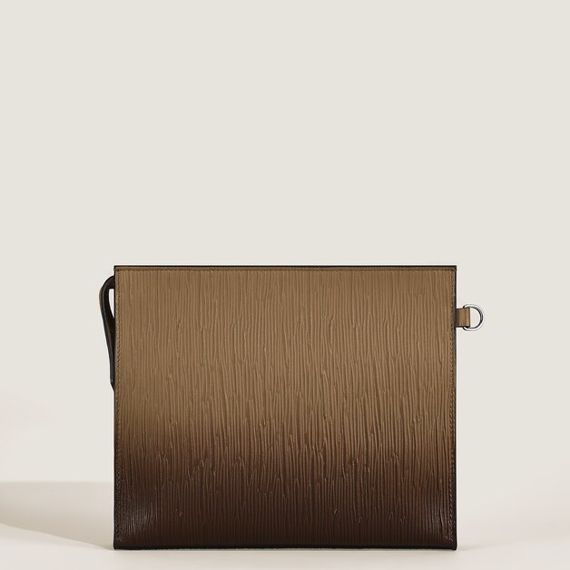 Clutch in Corteccia Sfumato Leather - 4