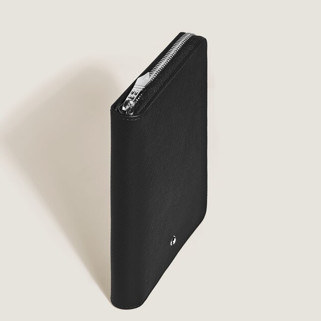 5-Pen Pouch with zip in Sartorial Leather - 5