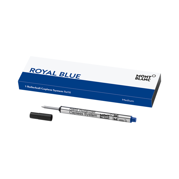 1x Rollerball Capless Refill, Royal Blue - 1