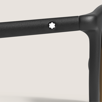 Gafas de Sol Cuadradas con Montura de Acetato Negra