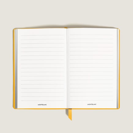 Notebook Large, Saffiano Leather, Modena Yellow - Lined Pages