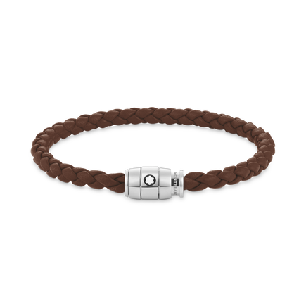 Bracelet medium, cuir souple, marron fauve