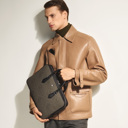 Thin Briefcase in 4810 Jaquard