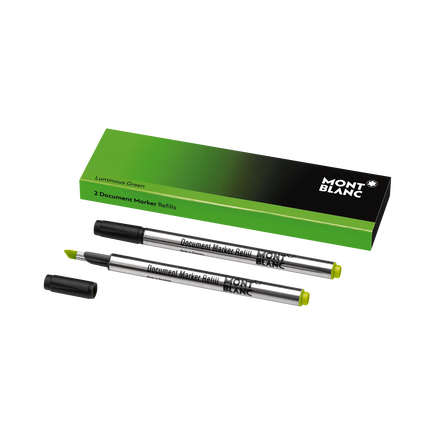 2x Document Marker Refills, Luminous Green