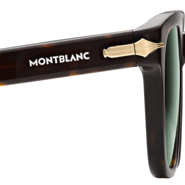 Gafas de sol cuadradas con montura de acetato habano (S) - 6