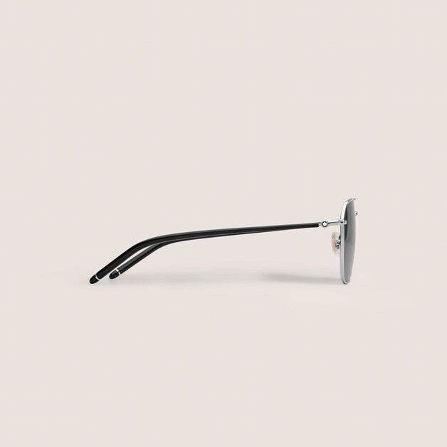 Squared Sunglasses with Silver-Coloured Metal Frame - 2
