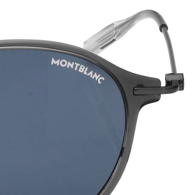 Round Sunglasses with Gray Injected Frame - 3