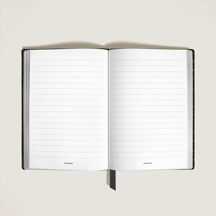 Medium Notebook in Croco-Embossed Leather, Lined Pages