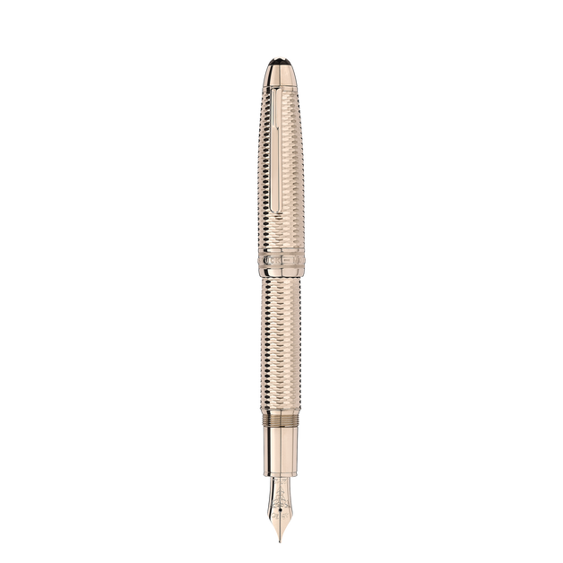 Meisterstück Geometry Solitaire LeGrand Pluma estilográfica (F) con revestimiento en oro emblemático - 1