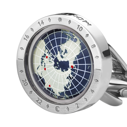 1858 Geosphere Cufflinks Blue