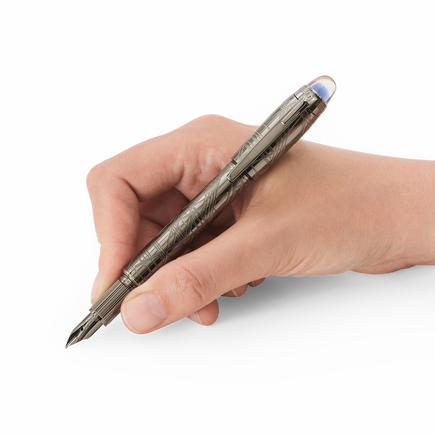 Starwalker Space Blue Metal Fountain Pen