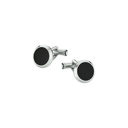 Meisterstück Cufflinks with Onyx Inlay