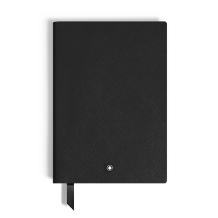 Notebook Medium, Saffiano Leather, Black - Blank Pages