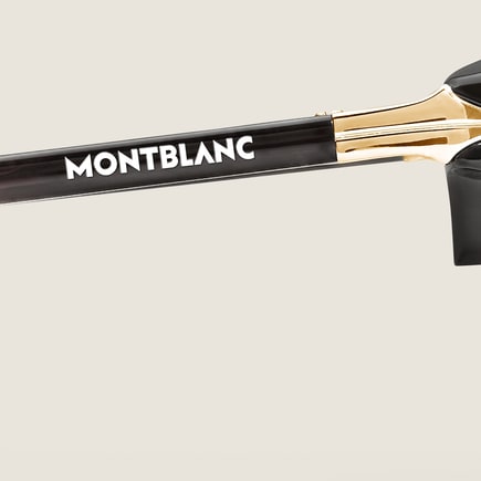 Squared Sunglasses with Metal Gold-Coloured Frame