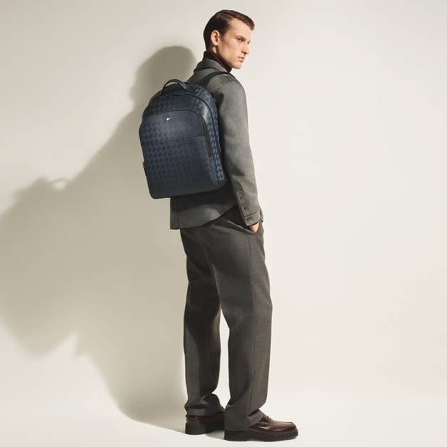 Large Backpack with 3 Compartments in Extreme Leather - 2