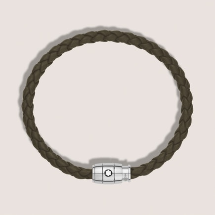 Pulsera pequeña, piel suave, caqui
