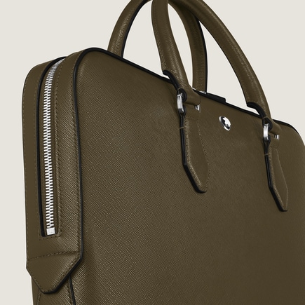 Thin Briefcase in Sartorial Leather
