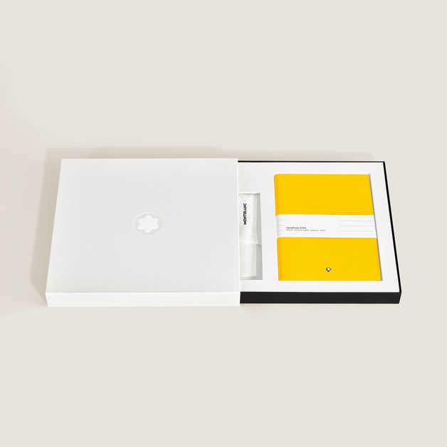 Set with PIX Yellow Rollerball & Medium Notebook, Lined Pages - 2