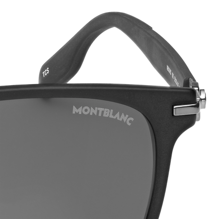 Squared Sunglasses with Black Colored Acetate Frame