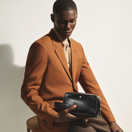 Wash Bag in Sartorial Leather