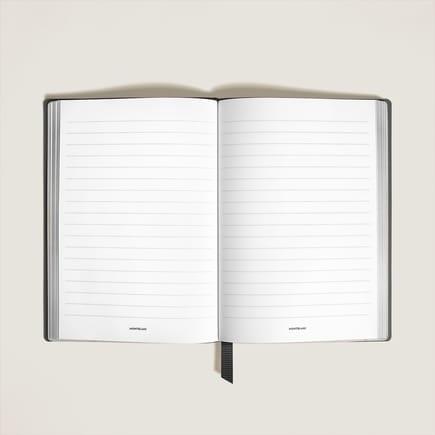 Mittelgroßes Notizbuch aus Sartorial Leder, Linierte Seiten