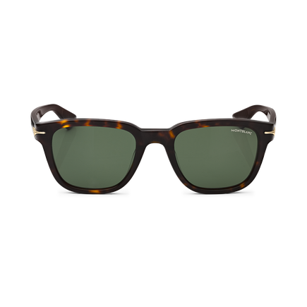 Squared Sunglasses with Havana Coloured Acetate Frame (S)