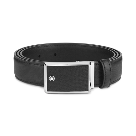 Black 30 mm leather belt
