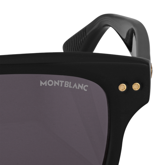 Rectangular Sunglasses with Black Acetate Frame - 3