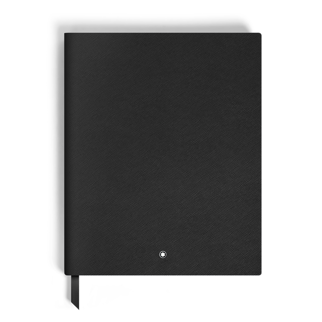 Notebook Large, Saffiano Leather, Black - Blank Pages - 1