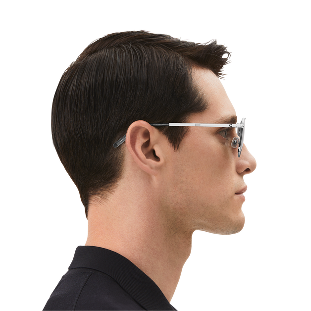 Rectangular Sunglasses with Silver-Coloured Metal Frame - 6