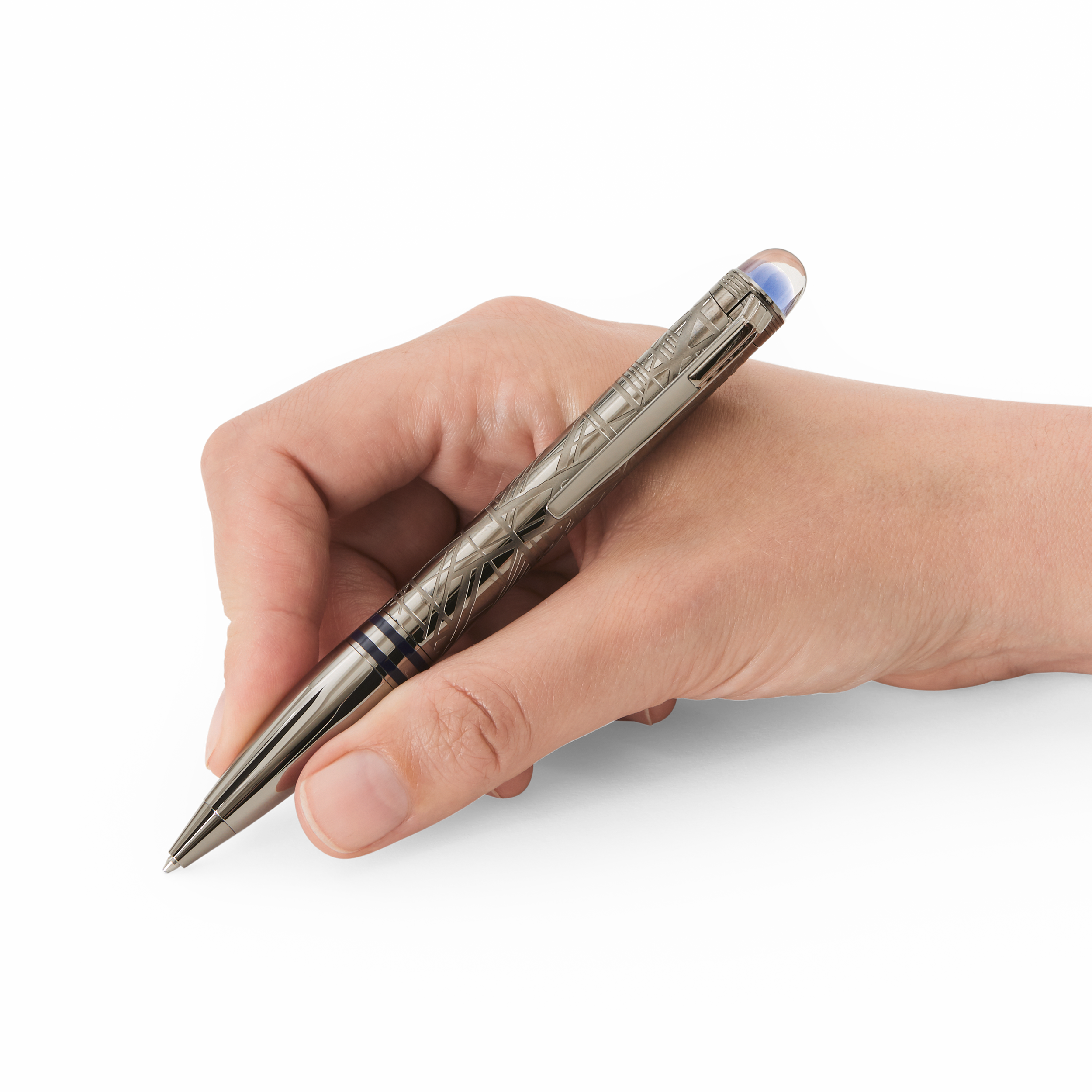 قلم حبر جاف ستارووكر سبيس بلو ميتال 