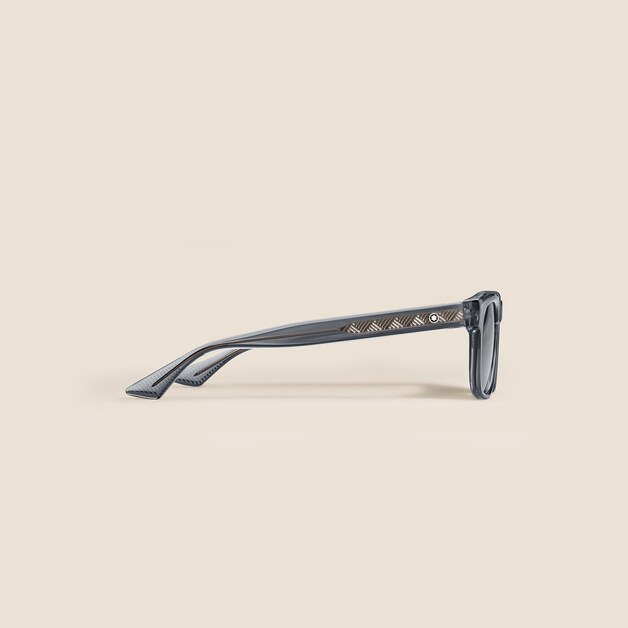 Squared Sunglasses with Grey Coloured Acetate Frame  - 2