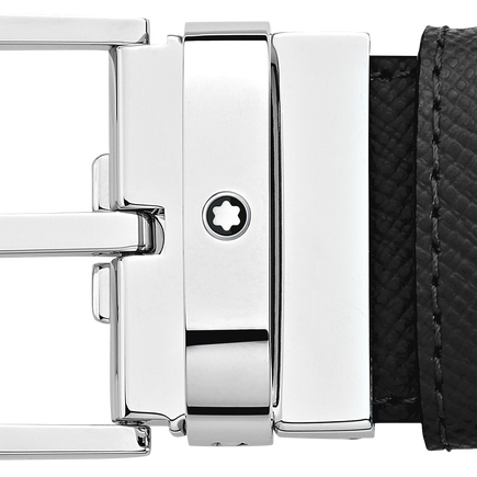 Rectangular 35 mm Reversible Belt in Sartorial Leather