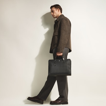 Thin Briefcase in Extreme Leather