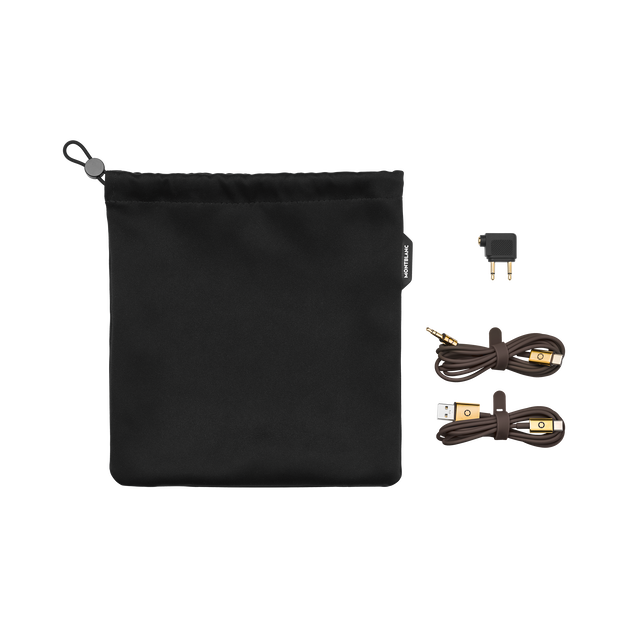 Set de viaje marrón para auriculares Montblanc MB 01 - 1